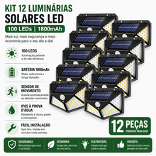Carregar imagem no visualizador da galeria, Refletor Solar LED
