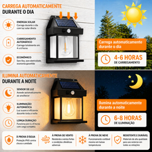 Carregar imagem no visualizador da galeria, Luminária Solar de Parede