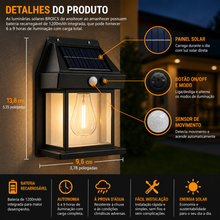 Carregar imagem no visualizador da galeria, Luminária Solar de Parede