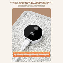 Carregar imagem no visualizador da galeria, Silent Foldable Leg Warmer Pro - Under Desk Electric Foot Heater with Thermostat &amp; Auto Shut Off for Office Home Timer
