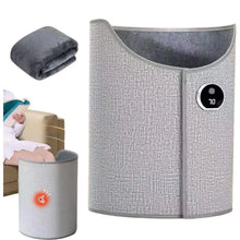 Carregar imagem no visualizador da galeria, Silent Foldable Leg Warmer Pro - Under Desk Electric Foot Heater with Thermostat &amp; Auto Shut Off for Office Home Timer
